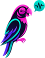 Qo, the parrot who delivers Eloqo's coach reviews